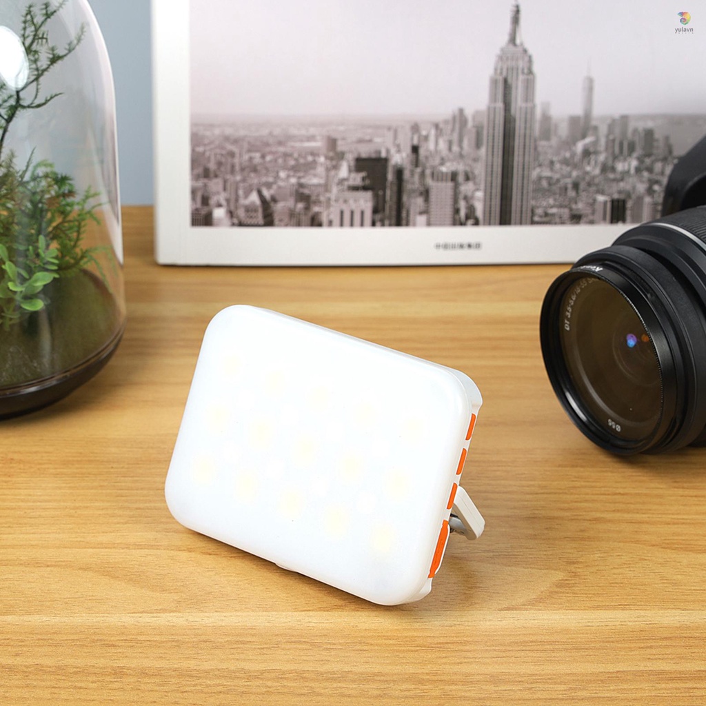 Đèn LED Trợ Sáng Đa Năng Andoer LY-01 RGB 3200K-6500K Tích Hợp Pin Đen