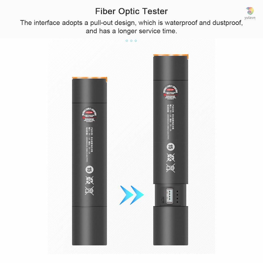 Bút Thử Điện Cầm Tay Sợi Quang 10mw Màu Đỏ Có Thể Sạc Lại