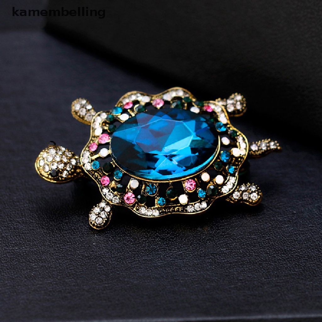 Trâm Cài Áo Hình Rùa Biển Đính Đá Thời Trang Cho Nữ