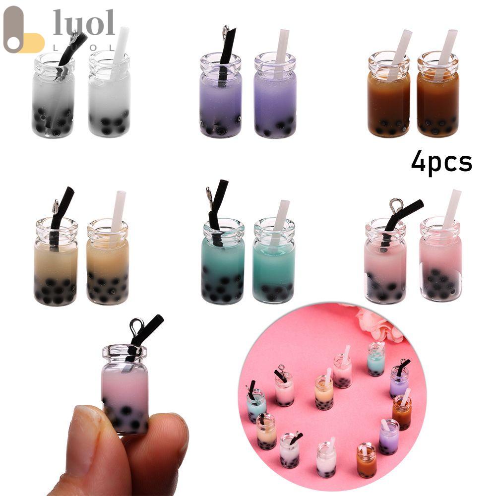 Set 4 Chai Nước Uống Mini Trang Trí Nhà Búp Bê