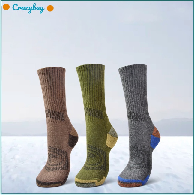 Cr 1 Đôi Tất Chân Cotton Dày Chống Trượt Cho Các Hoạt Động Thể Thao Ngoài Trời