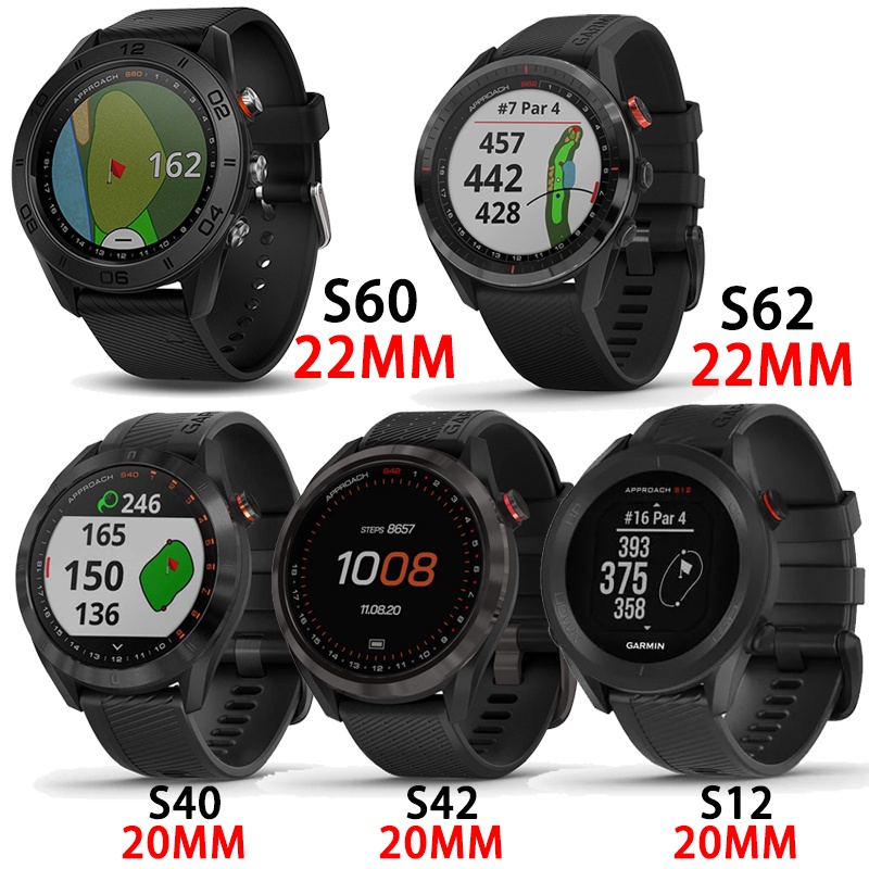 Dây Đeo Silicon Cho Đồng Hồ Thông Minh Garmin Approach S62 S60
