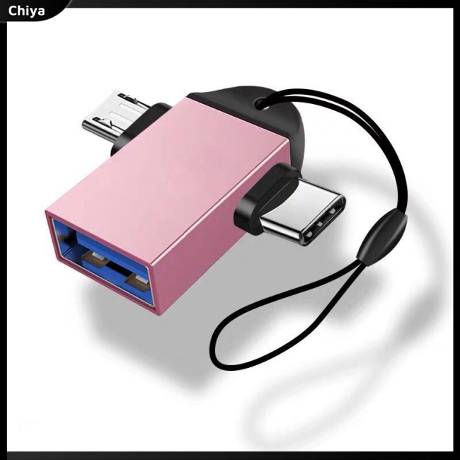 Đầu Chuyển Đổi Otg Type-c 2 Trong 1 Cho Điện Thoại Android Ios