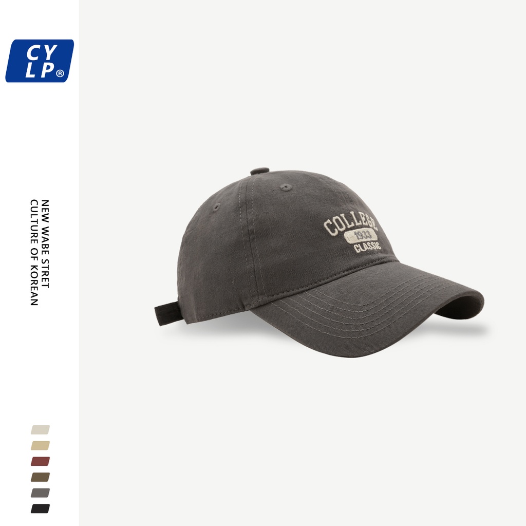 Mũ Lưỡi Trai Thêu Chữ Dongdaemun Phong Cách Đường Phố Hàn Quốc Cá Tính