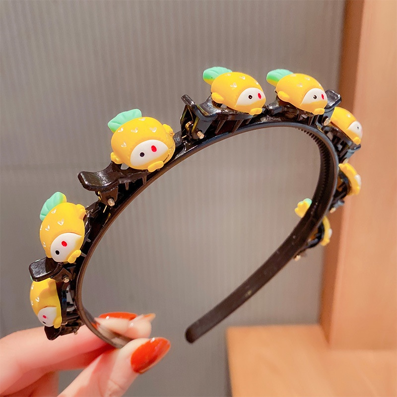 Băng Đô Cài Tóc Dạng Thắt Bím Dễ Thương Cho Bé Gái