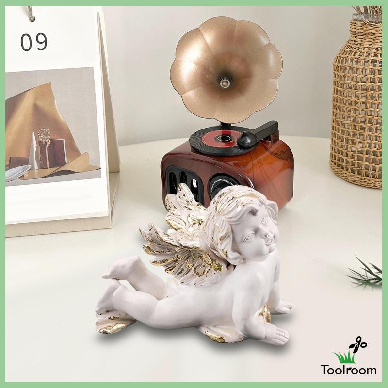 Mô Hình Thiên Thần Bằng Nhựa Resin Thủ Công Trang Trí Phòng Khách / Phòng Ngủ / Sân Vườn