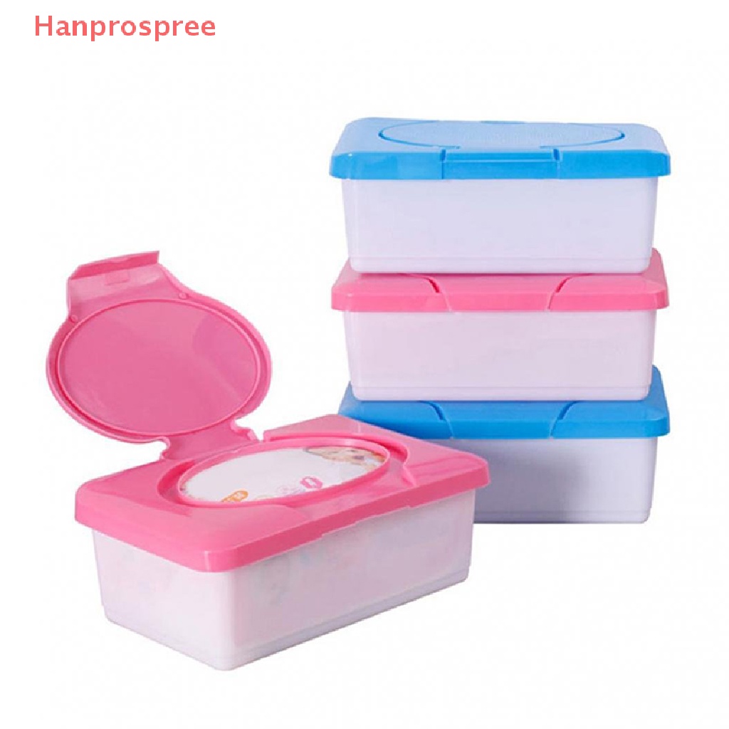 Hộp Đựng Khăn Giấy Ướt Bằng Nhựa Có Nắp Đậy Tiện Dụng
