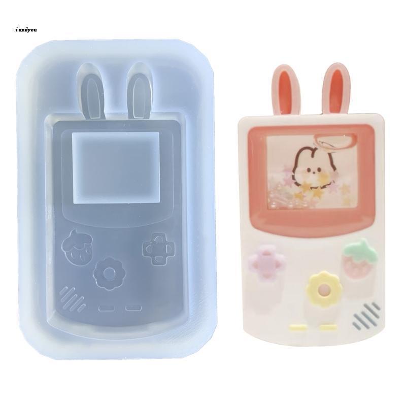 ✿ Khuôn Silicone Làm Mặt Dây Chuyền Hình Thỏ / Dâu Tây Xinh Xắn