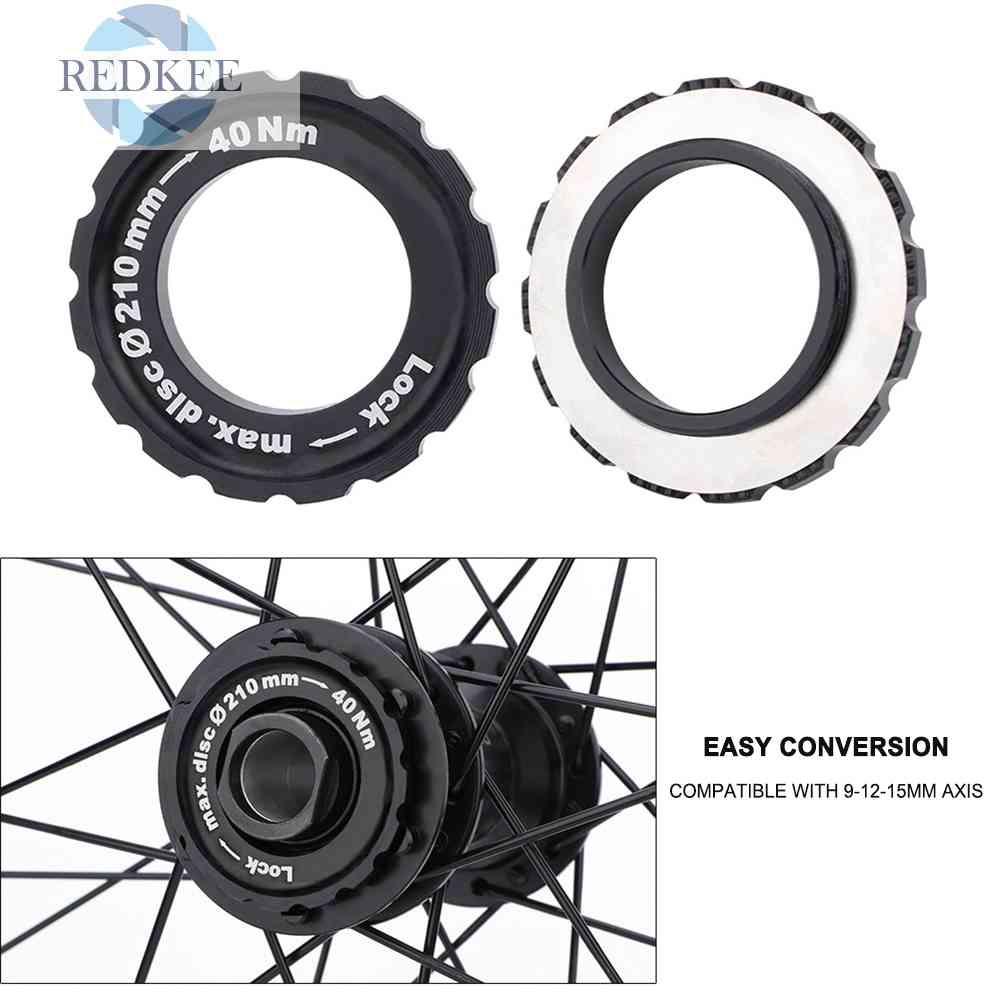 Bộ 6 Vòng Đệm Và Vỏ Khóa Đĩa Phanh Trung Tâm 9 / 12 / 15mm Cho Xe Đạp