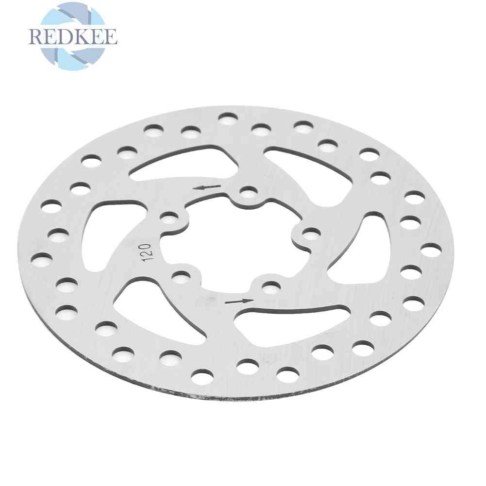 Đĩa Phanh 120mm M365 PRO Bằng Thép Bạc Kèm 5 Ốc Vít Cho Xe Điện