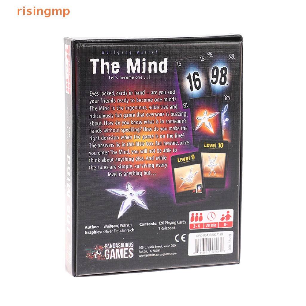 Bộ Thẻ Trò Chơi The Mind Phiên Bản Tiếng Anh Độc Đáo