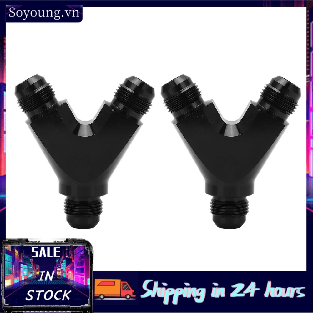 Soyoung Fitting Junction Coupler Adapter Less Flow Obstruction 10AN To Y Block Leakage Proof for Fuel System