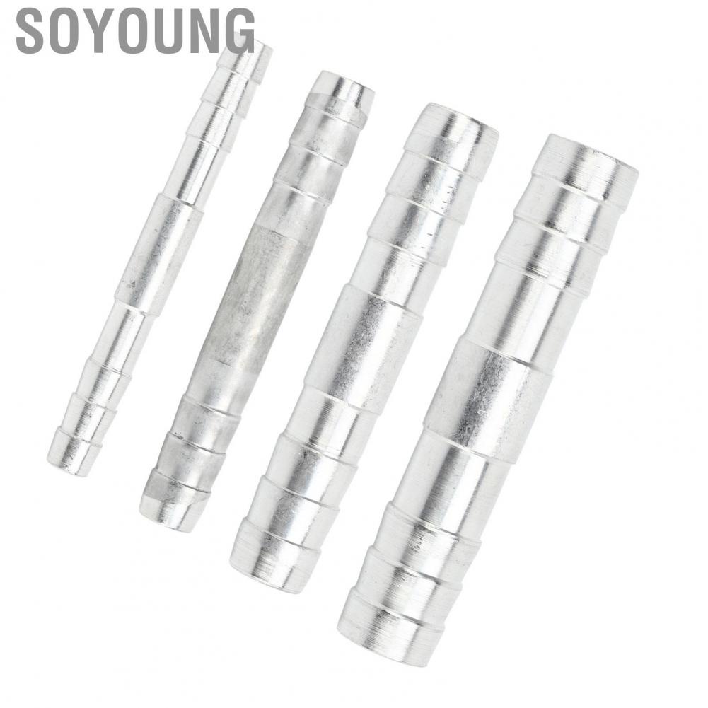 Soyoung Refrigerant Hose Barb Connector Aluminum Air Conditioning Fitting for Cars Trucks