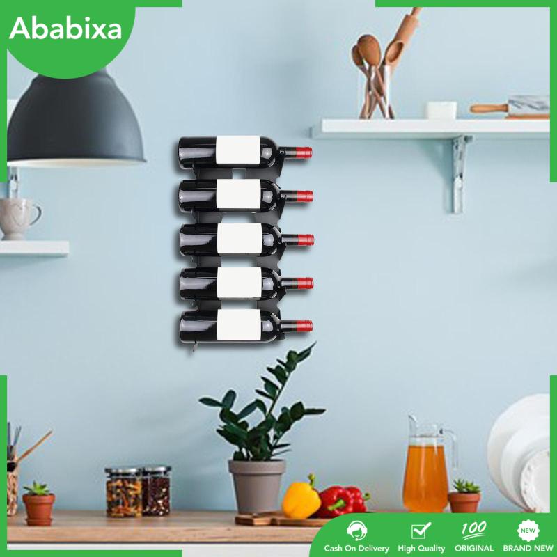 Giá Đỡ Chai Lọ Bằng Kim Loại Gắn Tường Tiện Dụng Cho Phòng Bếp / Phòng Ăn