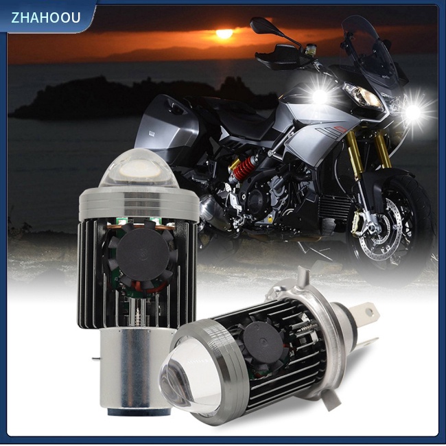 ☃Nhà Cửa☃ Đèn Pha Xe Máy Kèm Quạt Làm Mát 3000lm