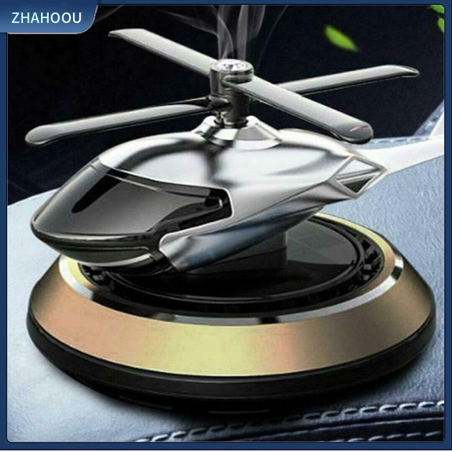 ☃Nhà Cửa☃ Máy Khuếch Tán Tinh Dầu Hình Trực Thăng Xoay Năng Lượng Mặt Trời Trang Trí Nội Thất Xe Hơi