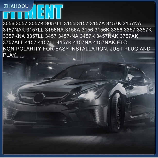 ☃Nhà Cửa☃ Set 4 Bóng Đèn Led Tín Hiệu 3157 3156 4157 1260lm 6000k Xenon Cho Xe Ô Tô