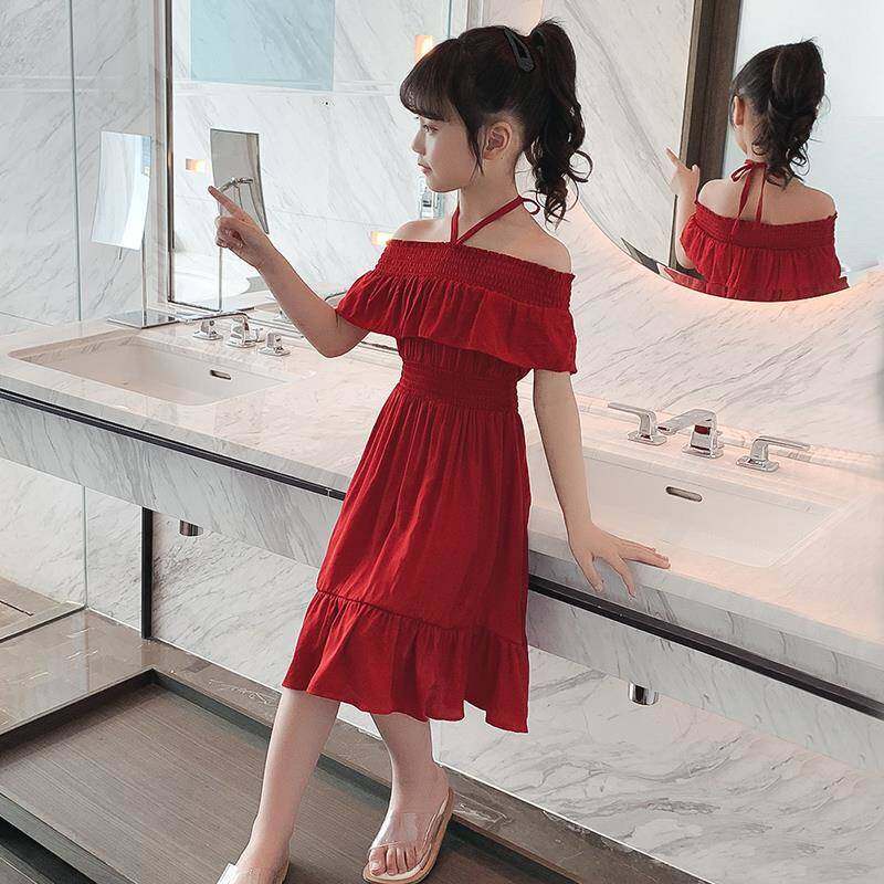 Đầm Công Chúa Hai Dây 110-160cm Cho Bé Gái 1-13 Tuổi