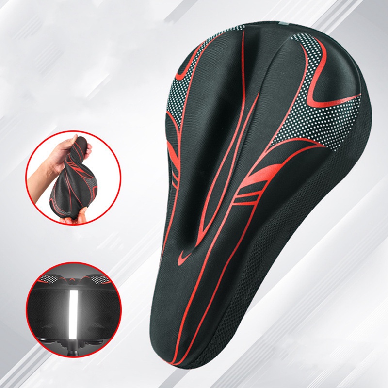 Vỏ Bọc Yên Xe Đạp Leo Núi Bằng Silicon Dày Dặn Thoải Mái Phản Quang