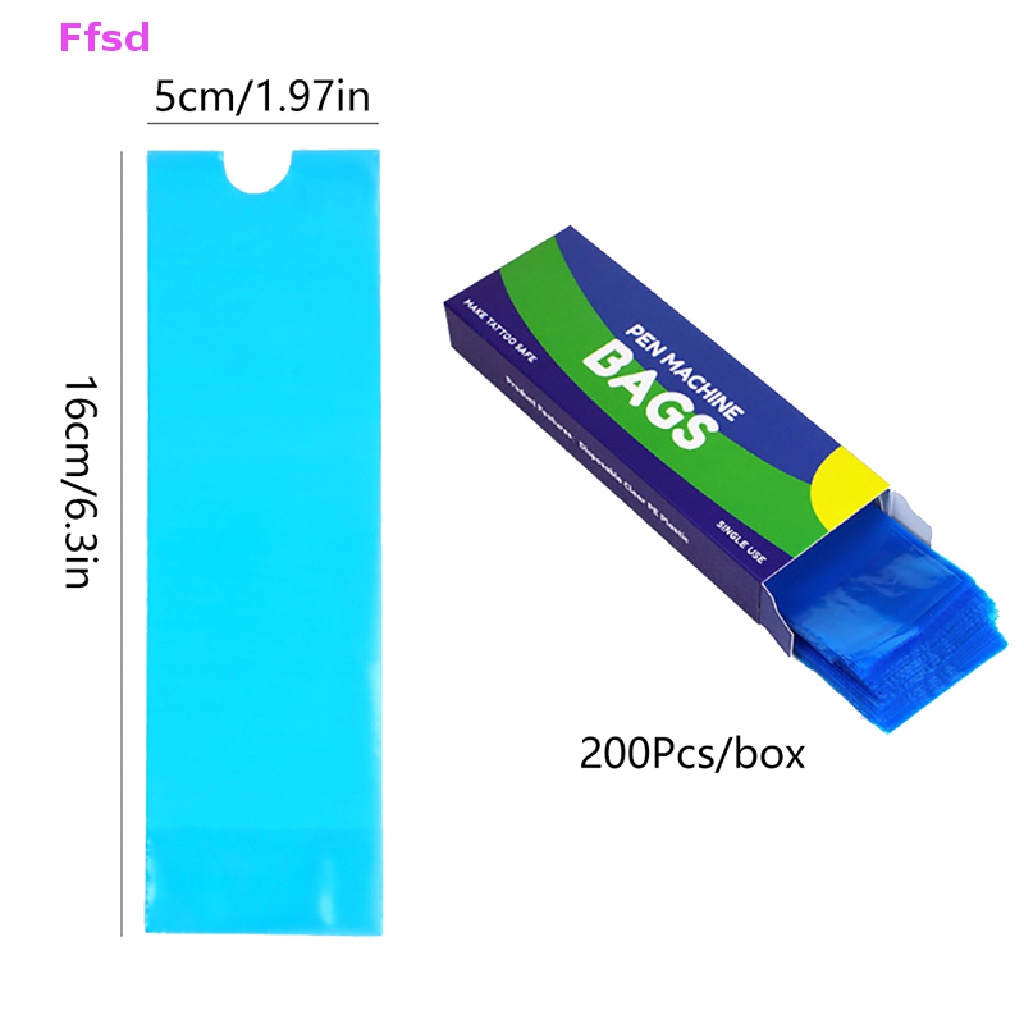 Set 200 Túi Lọc Dùng Một Lần Cho Máy Xăm Hình Tiện Dụng