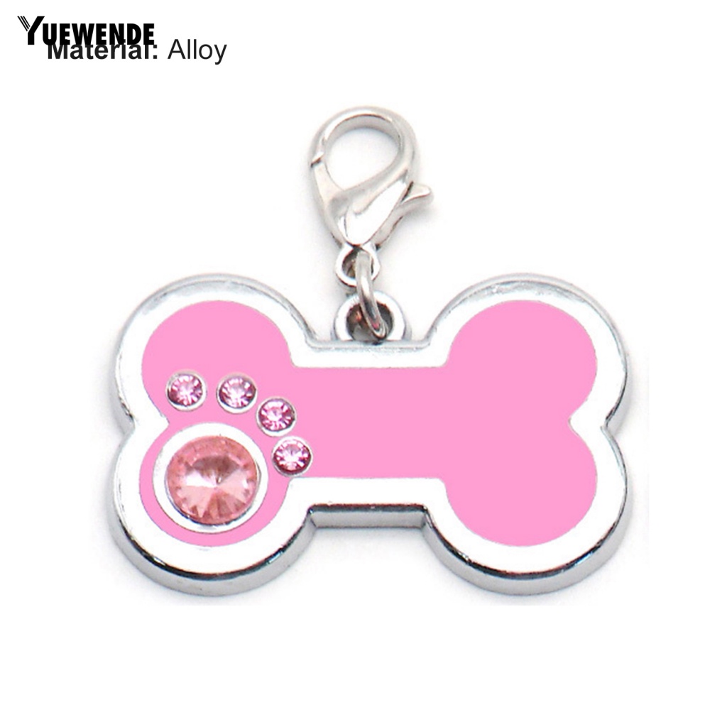 Thẻ ID Hình Khúc Xương Bằng Kim Loại Gọn Nhẹ Cho Thú Cưng