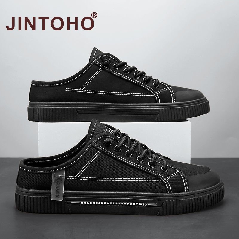 Giày Thể Thao Cao Su Canvas Chống Trượt Thời Trang Cho Nam