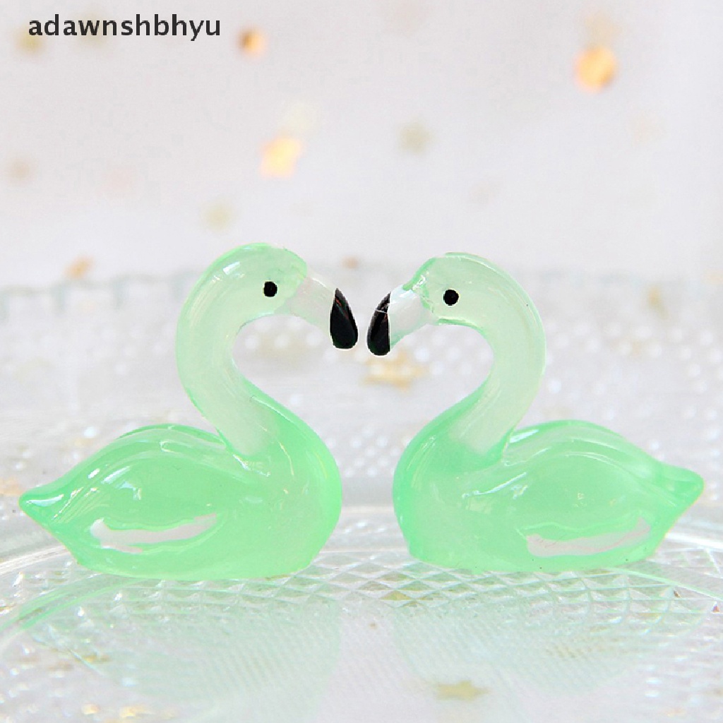 Set 10 Tượng Vịt Con Bằng Nhựa Phát Quang Trang Trí Giáng Sinh