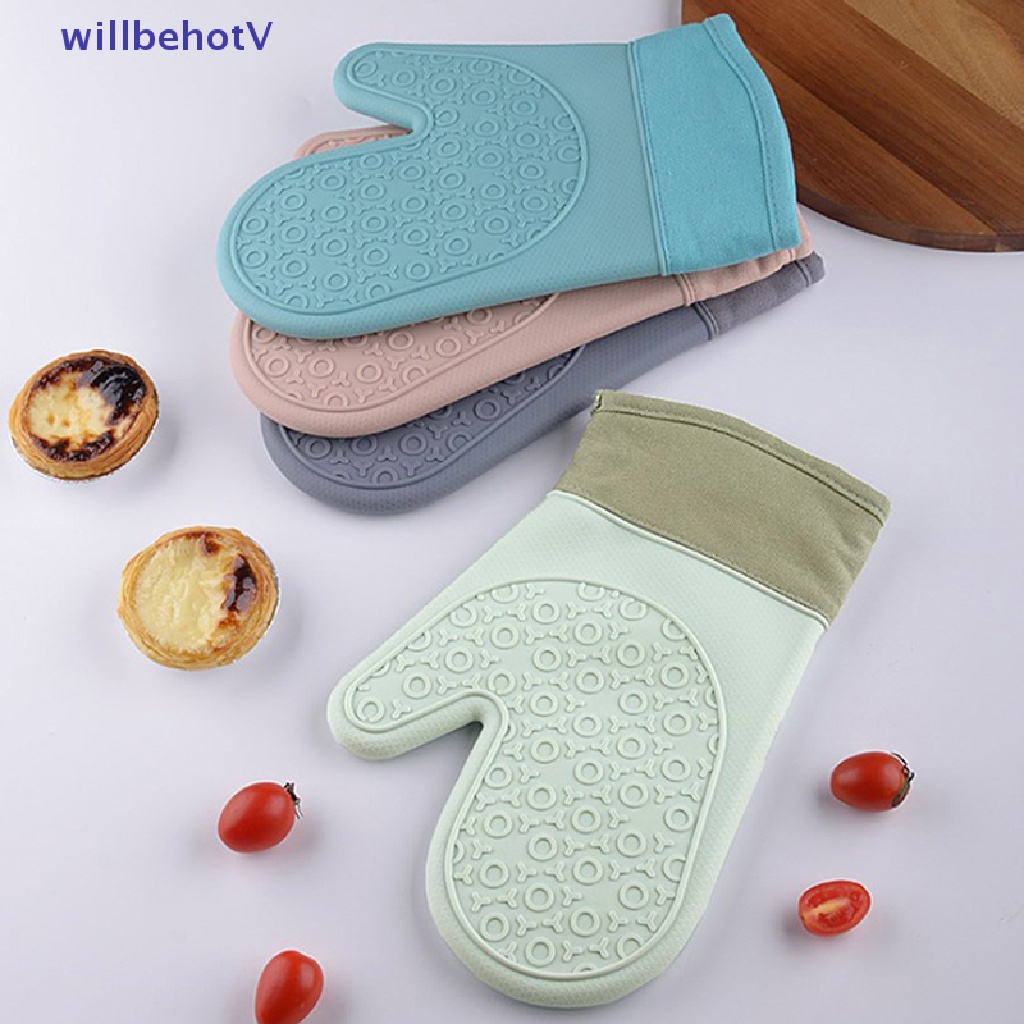 Găng Tay Silicone Sử Dụng Được Trong Lò Vi Sóng Hai Ngón Chống Bỏng Tiện Lợi