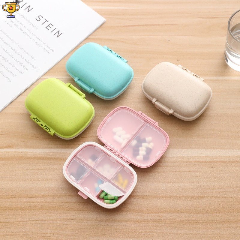 1 x Hộp Đựng Thuốc 8 Ngăn Cỡ Nhỏ Tiện Dụng Mang Theo Du Lịch