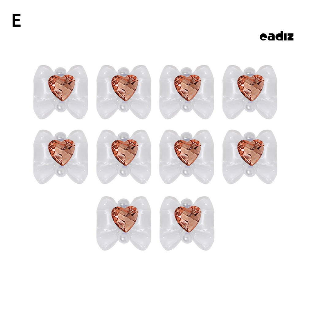 Bộ 10 Miếng Dán Móng Tay Hiệu Ứng 3D Lấp Lánh Chống Rơi DIY