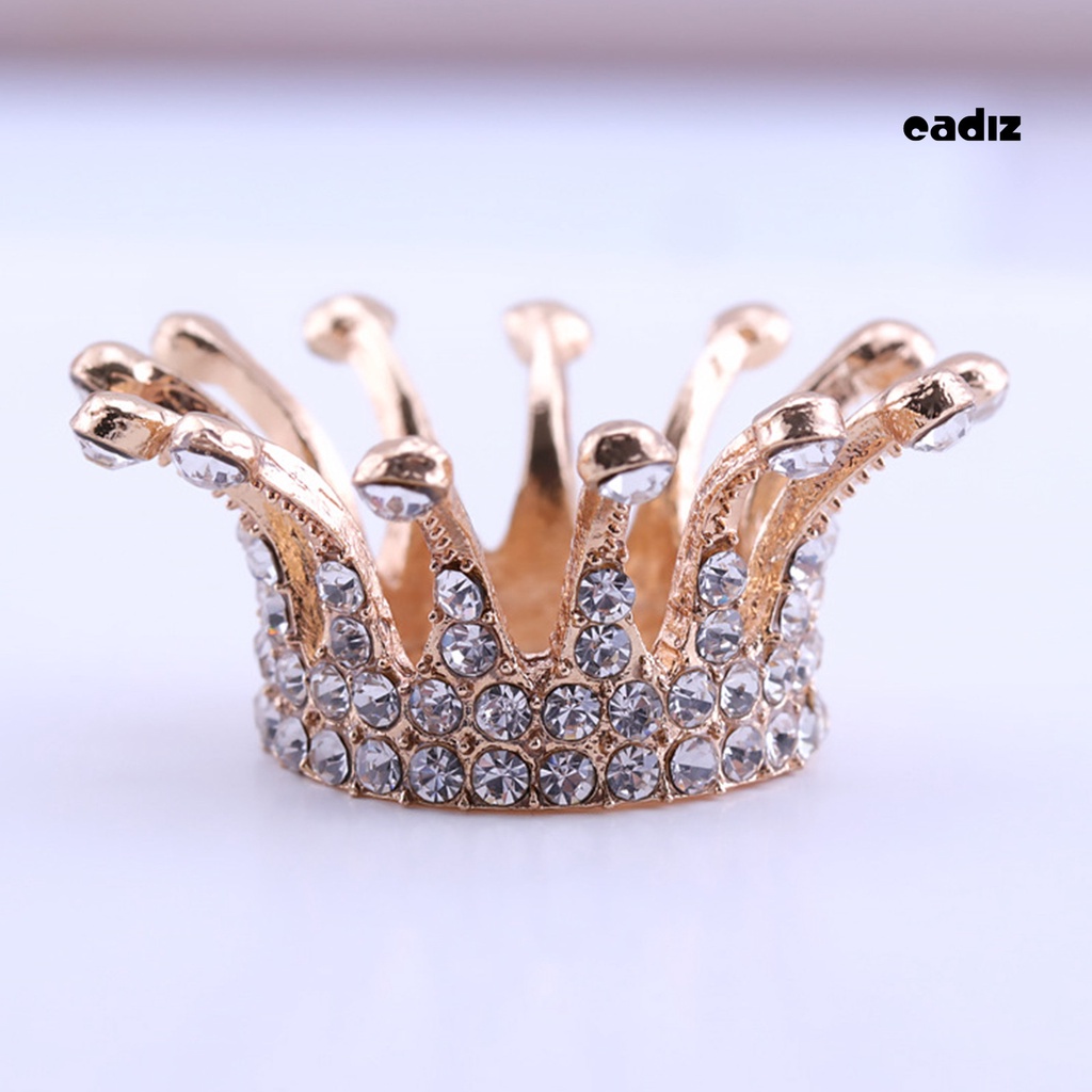 Giá Đỡ Cọ Vẽ Móng Tay Chống Rơi Chống Vỡ Hình Vương Miện Đính Kim Cương Giả DIY