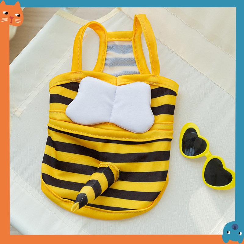 Bộ Bikini Hai Mảnh Hình Chú Ong Dễ Thương Cho Thú Cưng