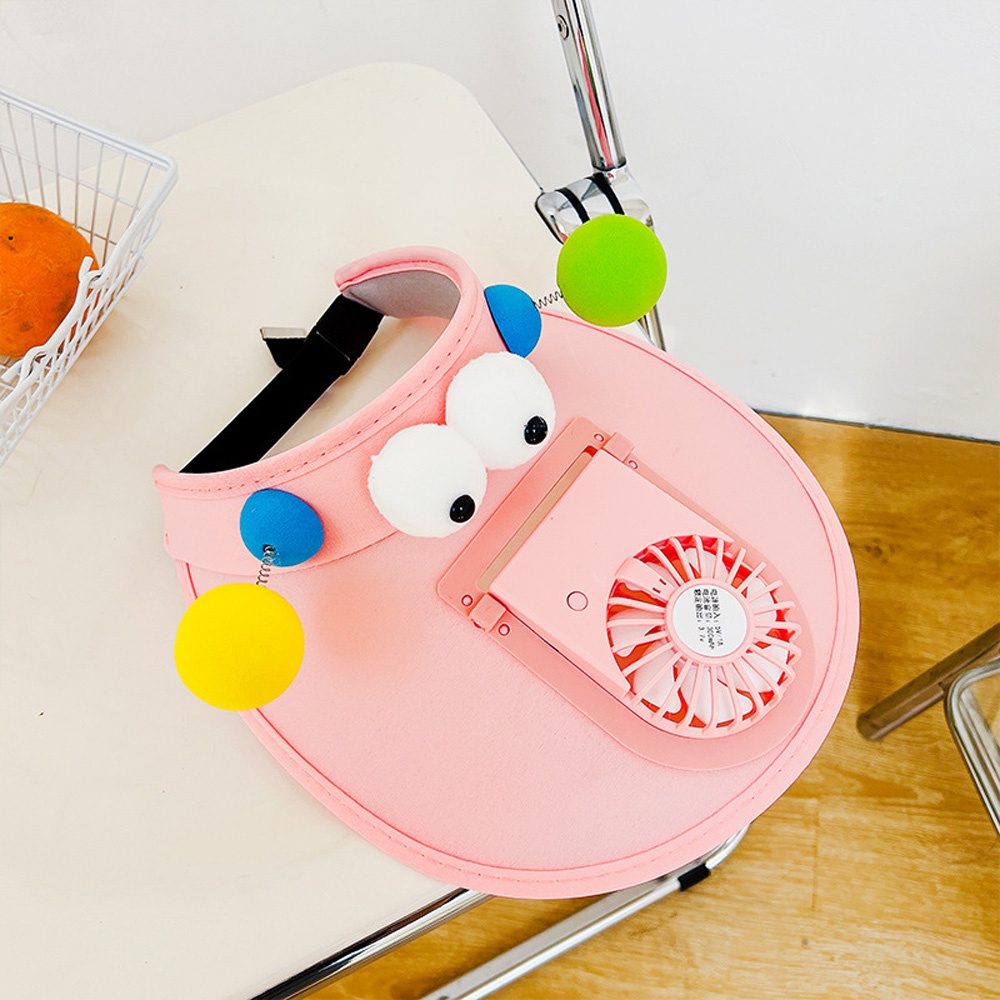 Mũ Chống Nắng Mùa Hè Mát Mẻ Kèm Quạt Sạc Tiện Dụng Cho Gia Đình