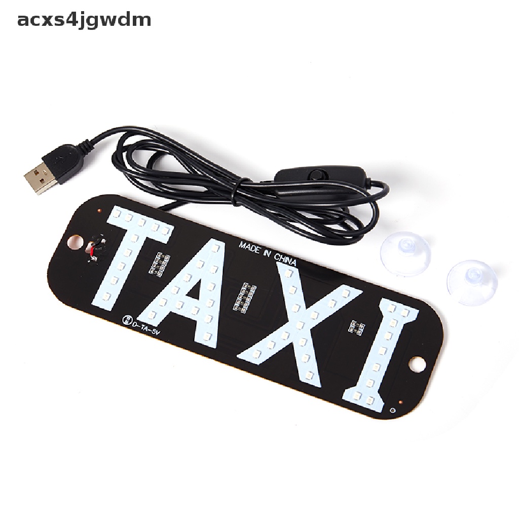 [acxs4jgwdm] 12V LED xe taxi Cab chỉ số năng lượng kính chắn gió dấu hiệu đèn cáp USB với chuyển đổi new