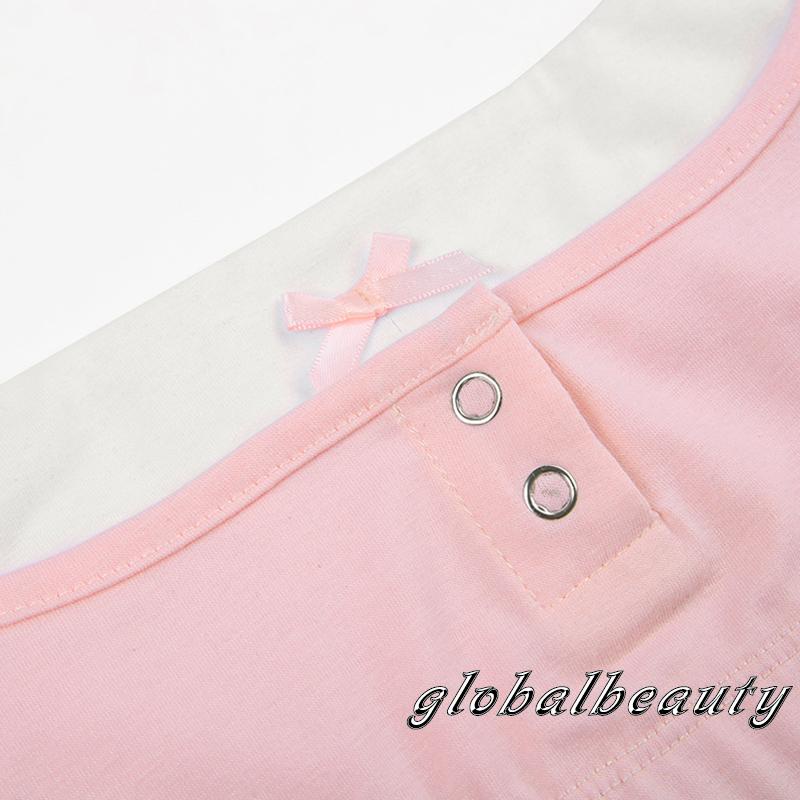 Áo Hai Dây Mỏng Hở Lưng Phối Nơ Thời Trang Mùa Hè Cho Nữ