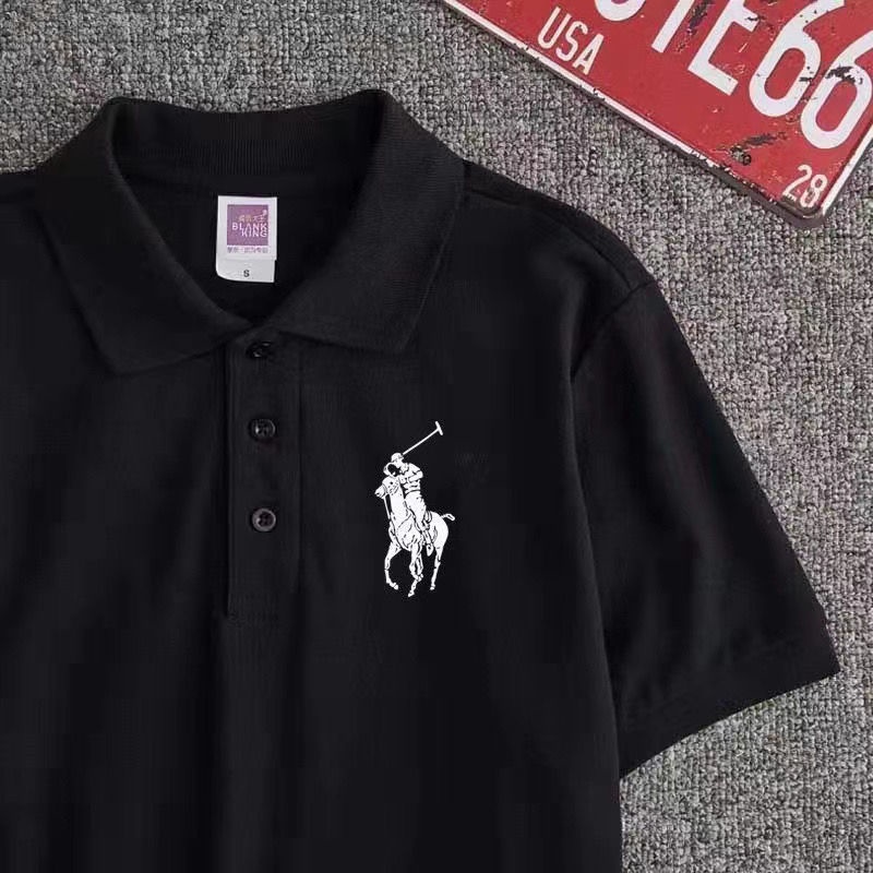 Chất Lượng Cao Rapph_Lauren Áo Thun polo Cotton Tay Ngắn Màu Trơn Vừa Vặn Thoải Mái Cho unisex