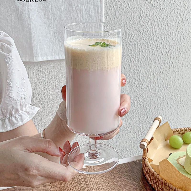 Kính Cốc Thủy Tinh Lắc Pha Cà Phê / Nước Ép Lạnh / Sữa / Cocktail Có Giá Trị Cao Phong Cách ins