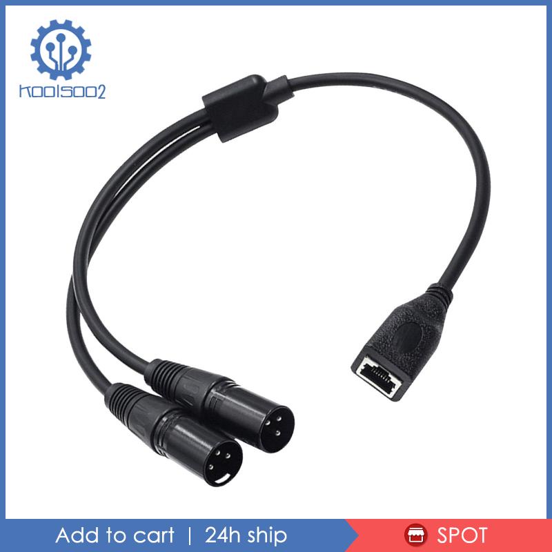 Dây Cáp Âm Thanh Nối Dài 0.5M XLR 3Pin Male Sang RJ45
