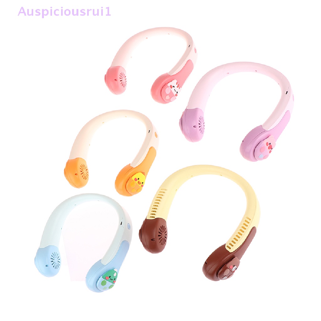 Quạt Làm Mát Đeo Cổ Không Cánh Hai Hiệu Ứng Sạc USB Auspiciousrui1