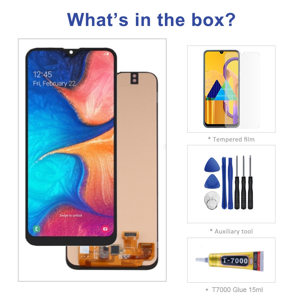 Màn Hình Lcd Kích Thước Chính Hãng Thay Thế Chuyên Dụng Cho Samsung Galaxy A20 A205 SM-A205F Samsung A20 A205F