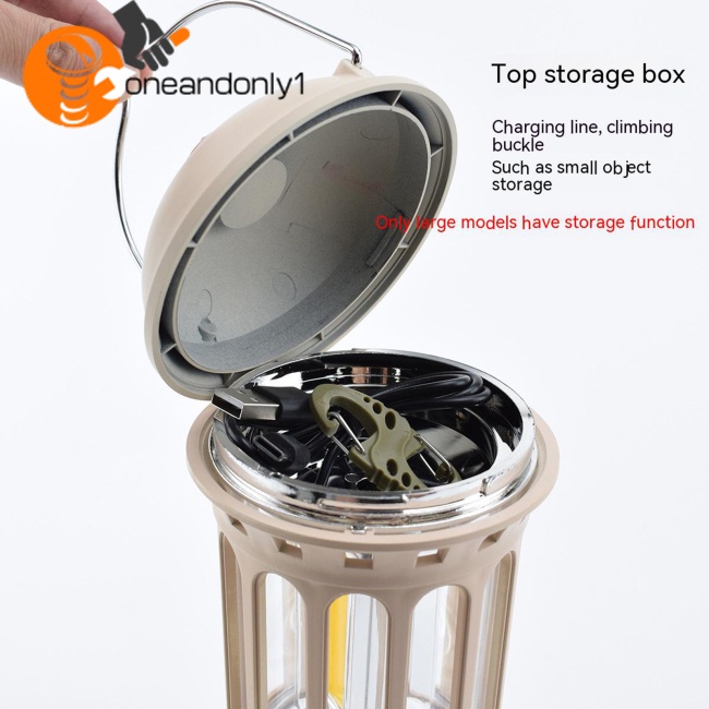 Đèn Led Cắm Trại 6w 400 Lumens Độ Sáng Cao Có Móc Treo Tiện Dụng