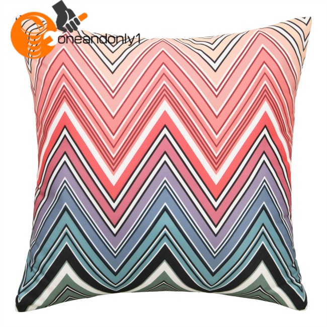 Bộ 2 Vỏ Gối Họa Tiết Kẻ Sọc Nhiều Màu Phong Cách Bohemian Độc Đáo Trang Trí Nhà Cửa