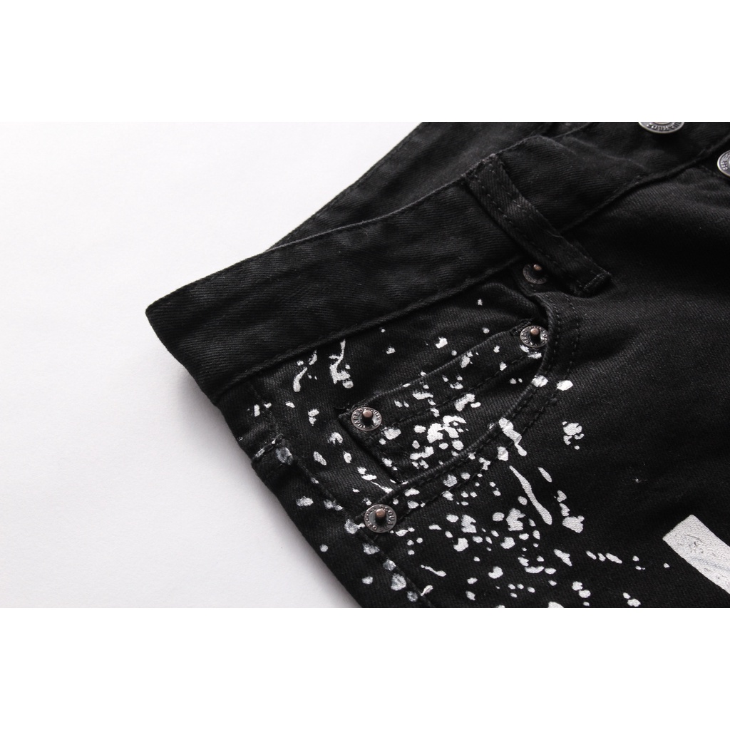 Áo denim Co Giãn Thời Trang Đường Phố Mỹ Cá Tính Cho Nam ic8046