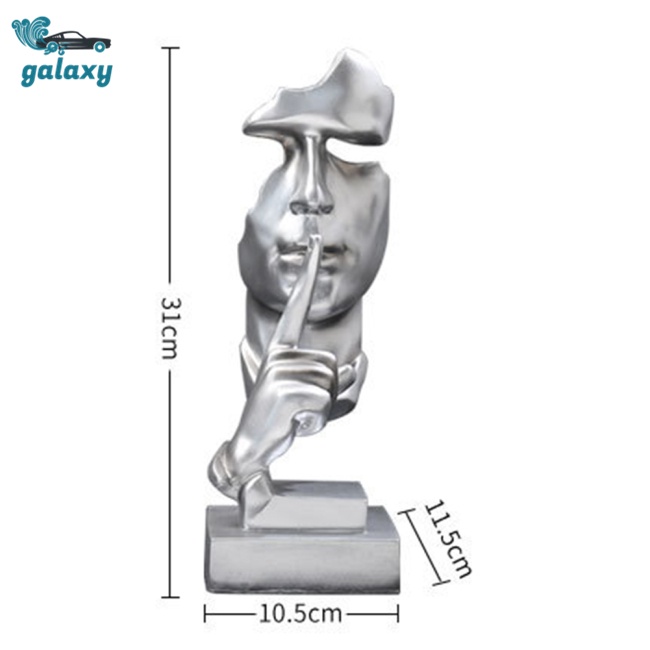 Galaxy Tượng Điêu Khắc Trừu Tượng Bằng Nhựa Resin Màu Vàng Sáng Tạo Trang Trí Nội Thất