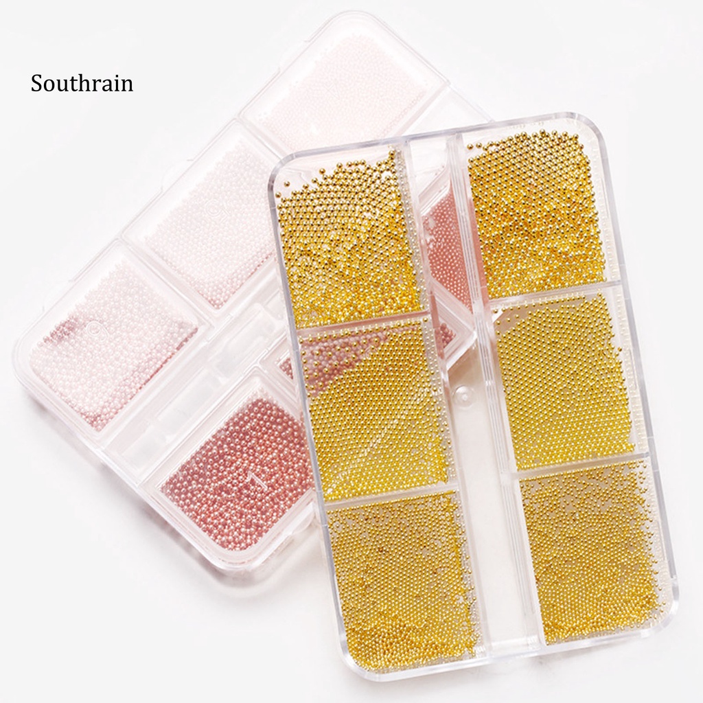 1 Hộp Hạt Thép Ba Chiều Mini Lấp Lánh Không Xốp Dùng Trang Trí Móng Nghệ Thuật DIY
