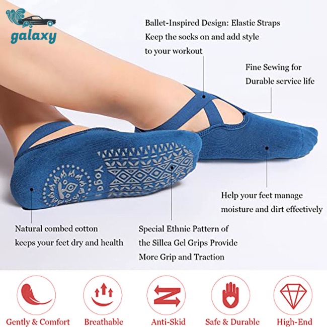 Galaxy 1 Đôi Tất Múa Ballet Chống Trượt Thoáng Khí Cho Nữ