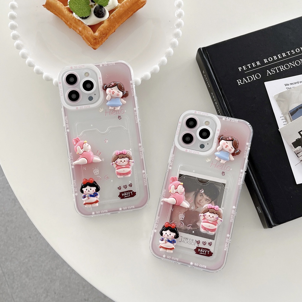 Ốp Điện Thoại TPU Silicon Mềm Trong Suốt Hình Đôi Mắt Thiên Thần 3D Dễ Thương Cho iPhone 14 13 12 11 Pro XR XS Max 7 8 14 Plus