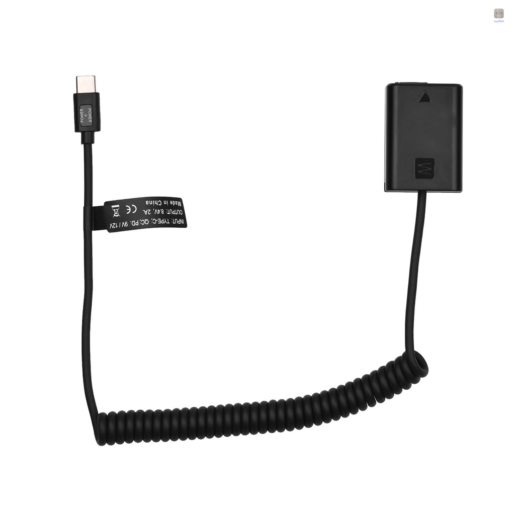 Đầu Nối Pin Andoer Type-C NP-FW50 20W PD Cho Pin A7S2 A7S A7 II R RII A7M2 A6000 A6300 A6500 A7000