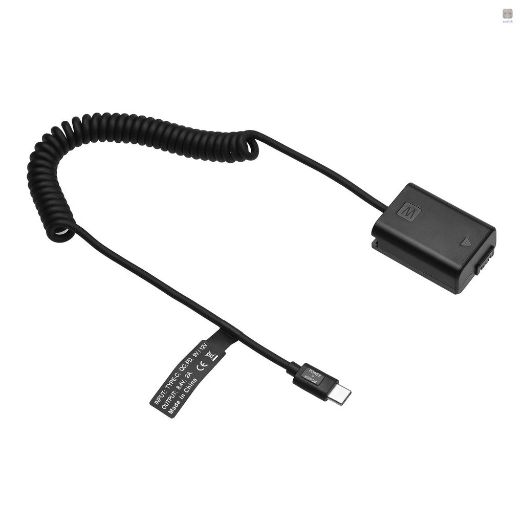 Đầu Nối Pin Andoer Type-C NP-FW50 20W PD Cho Pin A7S2 A7S A7 II R RII A7M2 A6000 A6300 A6500 A7000