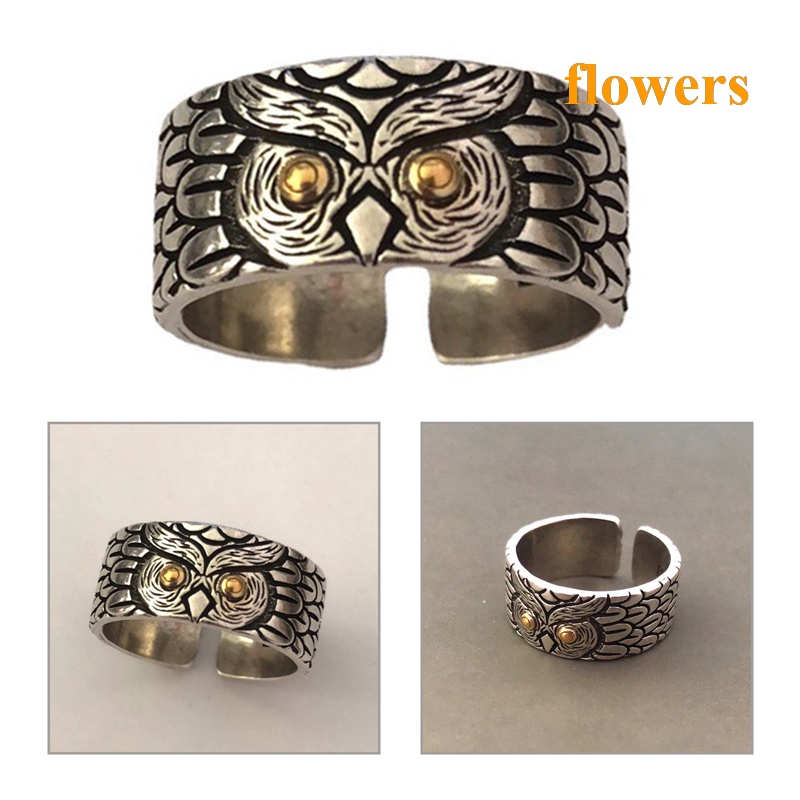 Nhẫn Hình Cú Mèo Thời Trang Cổ Điển Dành Cho Nam